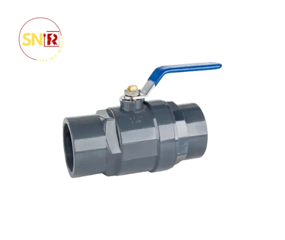 uPVC-two-piece-ball-valve-stainless-steel-handle